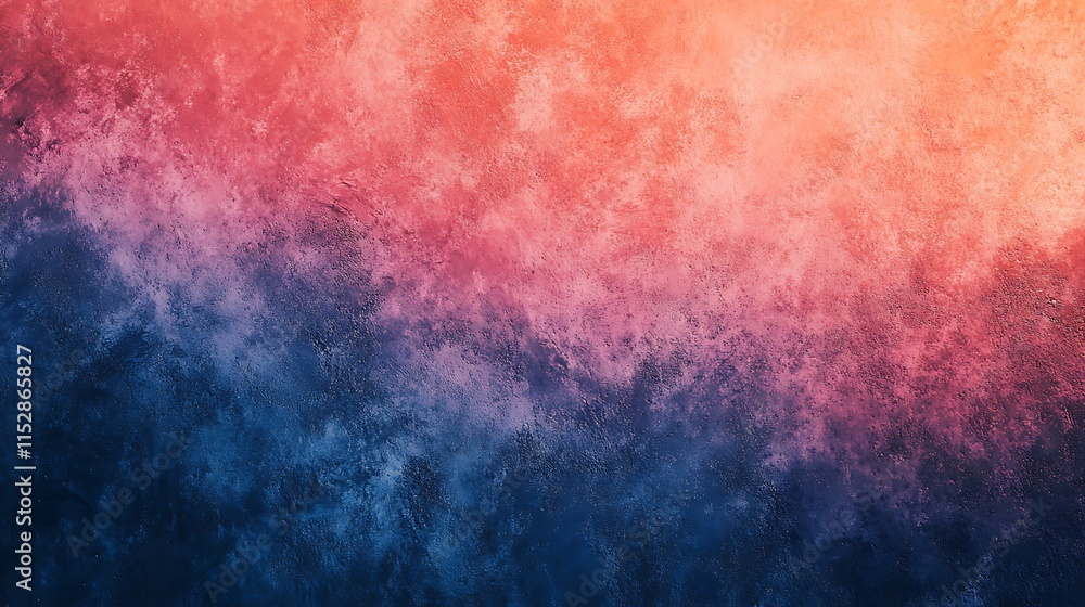 Fototapeta premium Vibrant Digital Painting: Abstract Warm-Cool Gradient Texture. AI Generated