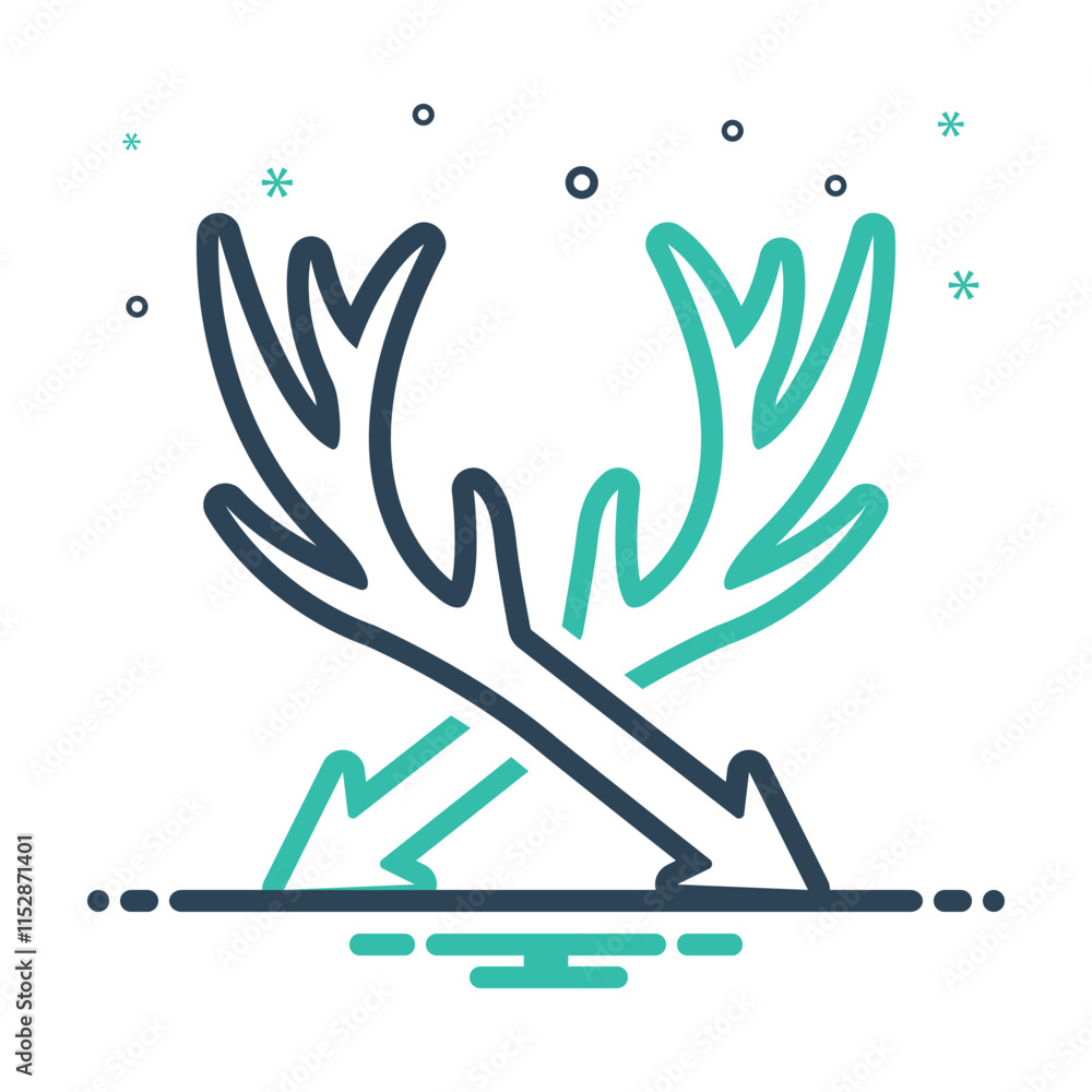 Obraz premium Mix icon for hunting