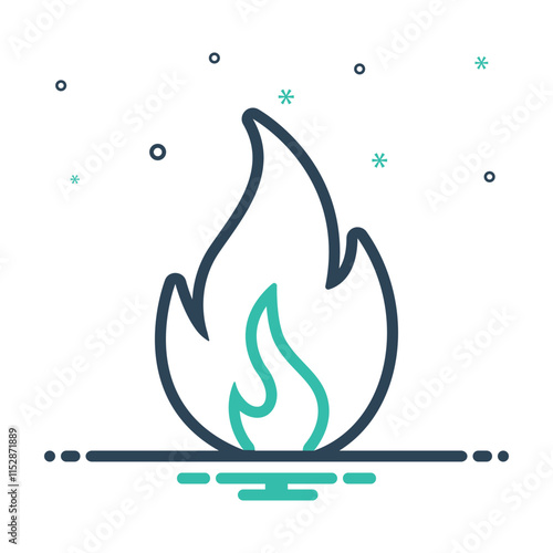 Mix icon for fire