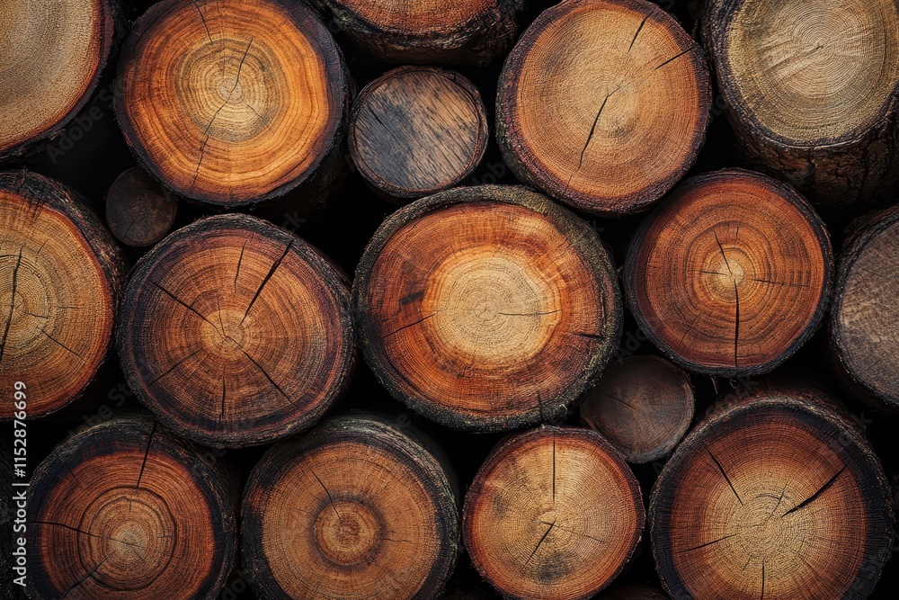 Stacked wood logs, cross-section, natural texture. (1) Stacked wood logs, cross-section, natural texture. (1)