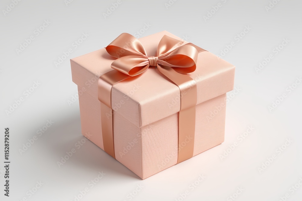 Obraz premium a pink gift box with a bow