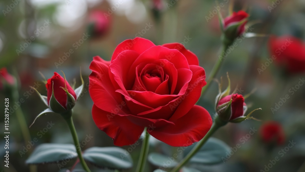 red rose in garden red rose in garden