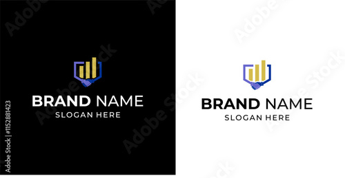 Creative Hand Business Logo with Graphics, Illustration, Design Inspiration, Vector, Icon photo