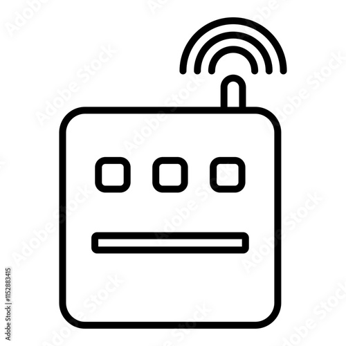 Router with Wi-fi symbol. Wi-Fi hotspot zone. The concept of a Wireless Modem