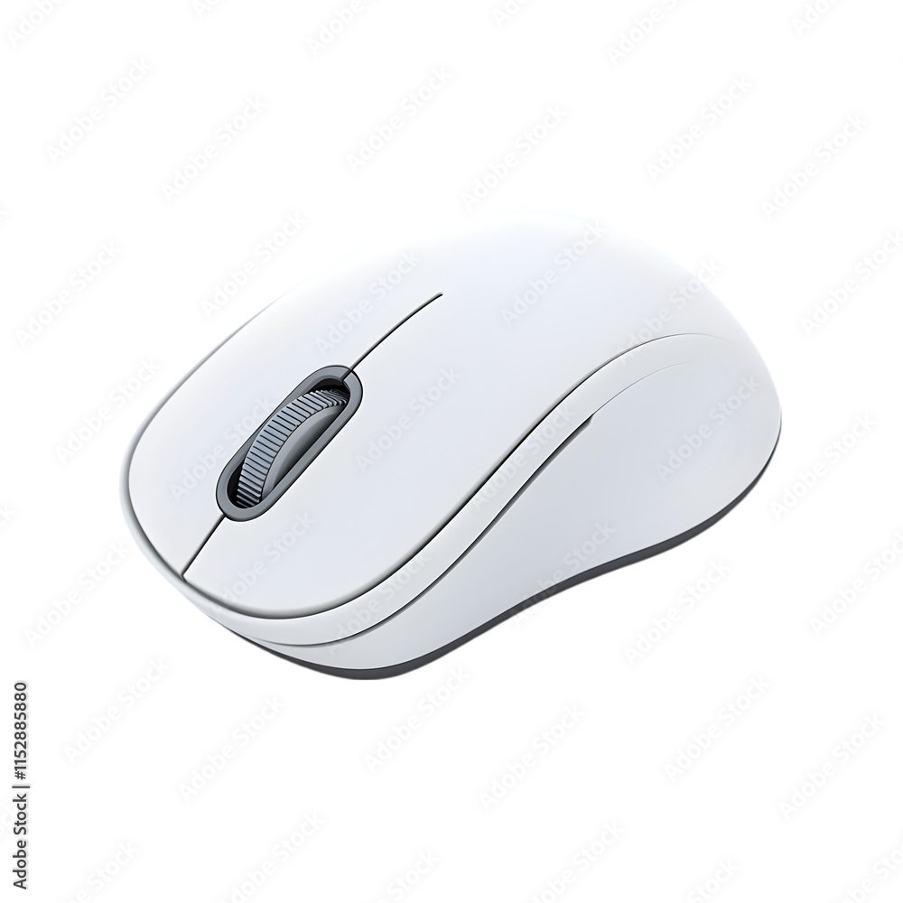 White wireless computer mouse isolated for digital technology office gadget user interface peripheral device internet navigation and desktop equipment White wireless computer mouse isolated for digital technology office gadget user interface peripheral device internet navigation and desktop equipment
