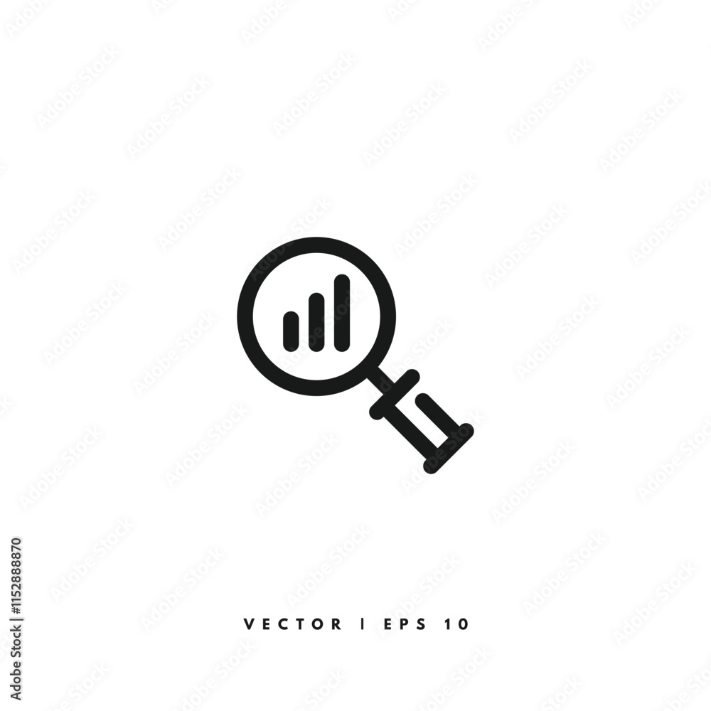 Marketing Graph Icon. Editable Stroke Marketing Graph Icon. Editable Stroke