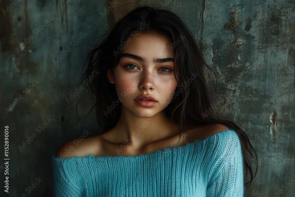 Captivating Portrait of Woman with Natural Beauty Captivating Portrait of Woman with Natural Beauty