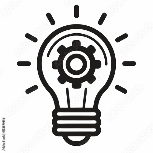 light bulb icon , bulb, light, idea, icon, lamp VECTOR