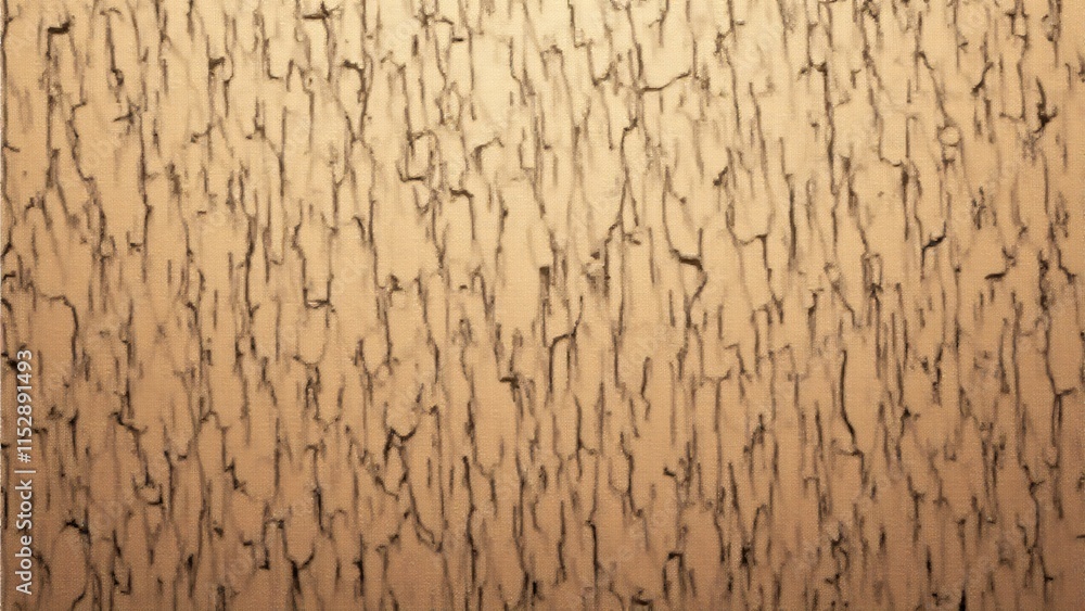 Fototapeta premium Patrón de textura de corteza de árbol en marrón y beige con detalles intrincados. Diseño realista ideal para proyectos de Earth Day o textil natural.
