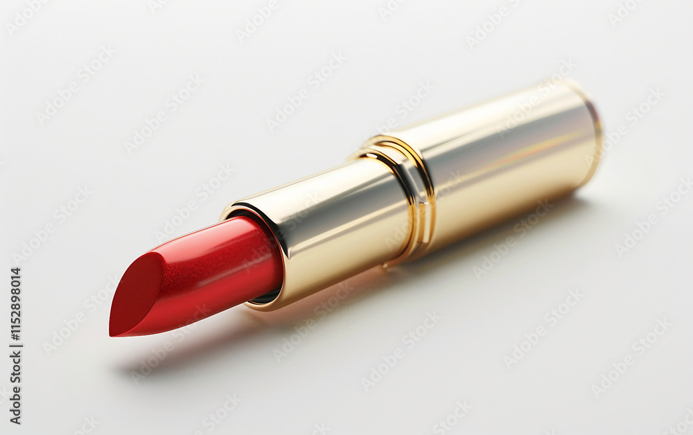 Gleaming Red Lipstick on white background.PNG Gleaming Red Lipstick on white background.PNG