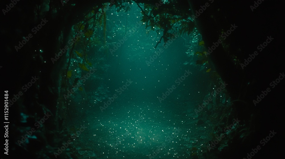 Enchanting Underwater Glow Bioluminescent Forest Path Enchanting Underwater Glow Bioluminescent Forest Path