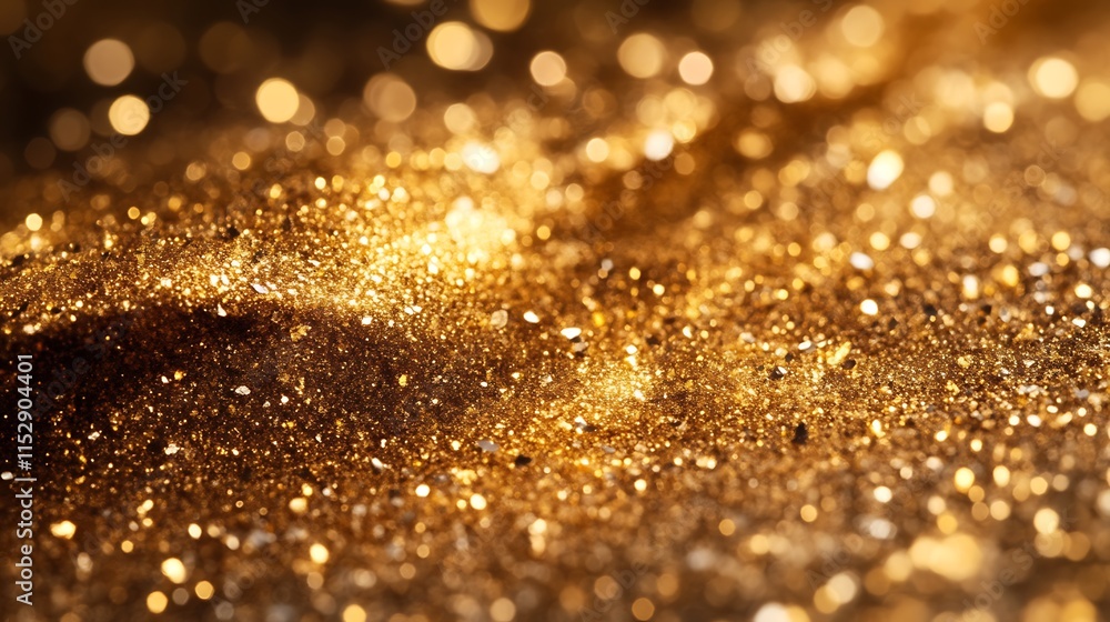 Golden Glitter Background Shimmering Lights Sparkle Golden Glitter Background Shimmering Lights Sparkle