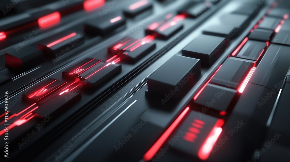 Abstract Futuristic Keyboard Abstract Futuristic Keyboard