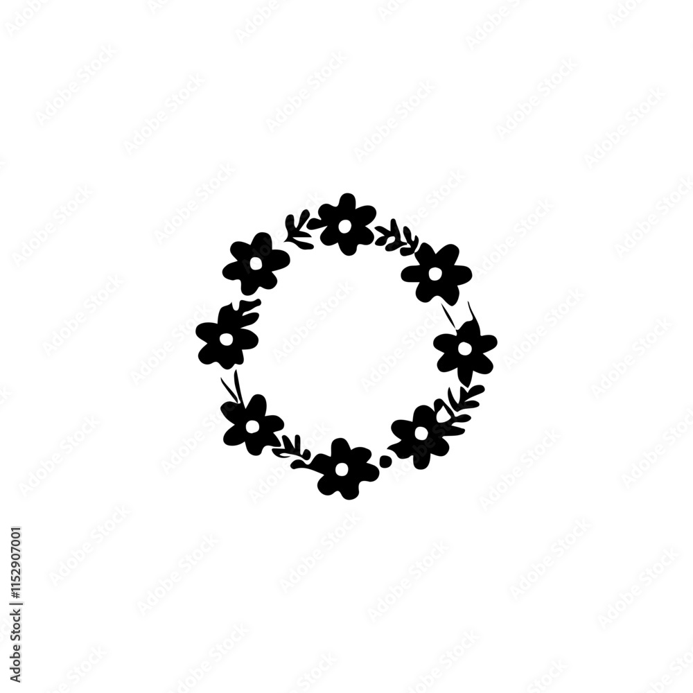 Fototapeta premium Floral Wreath
