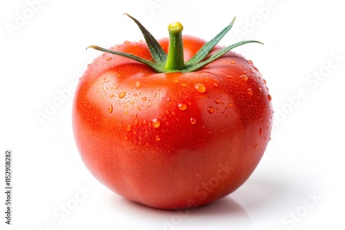 Wallpaper Mural A red tomato with a green stem Torontodigital.ca