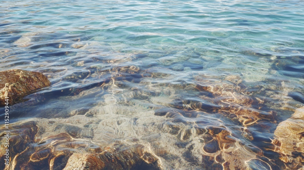 Obraz premium Clear Marine Ecosystem with Soft Light and Active Textures