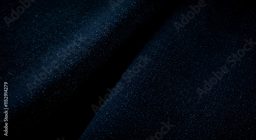Deep Blue Glitter Fabric