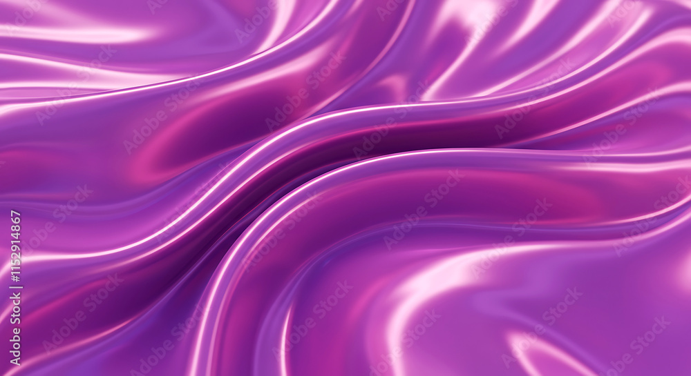 Fototapeta premium Glossy Purple Waves
