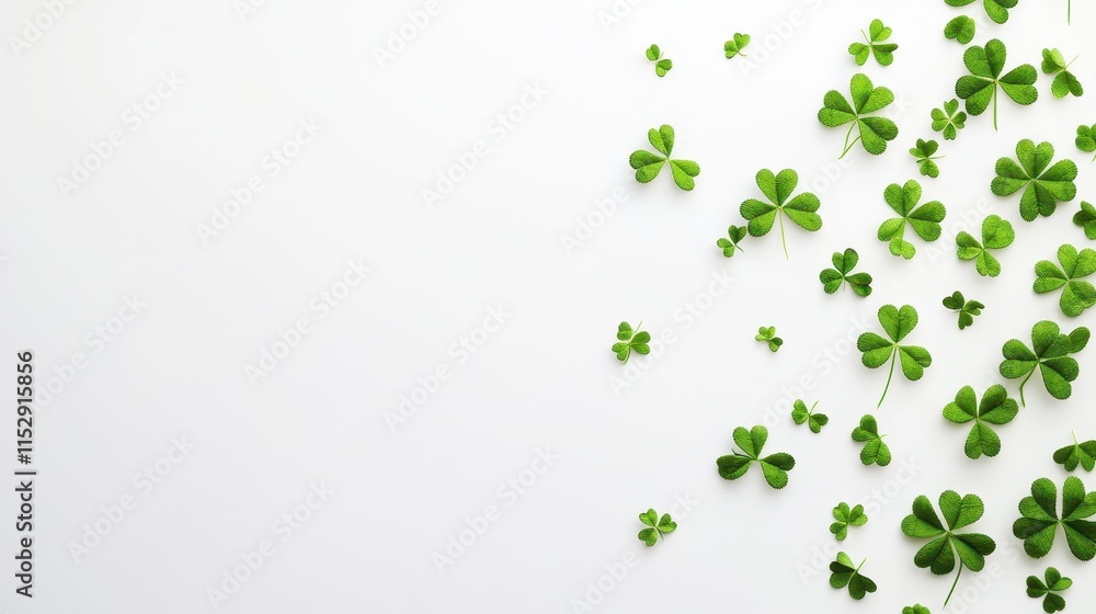 Four clover isolated on white background, Lucky clover leaves with four leaf,Clover flowers background,Patricks day watercolor clipart,Spring flower pattern,St. Patrick s day seamless pattern. Four clover isolated on white background, Lucky clover leaves with four leaf,Clover flowers background,Patricks day watercolor clipart,Spring flower pattern,St. Patrick s day seamless pattern.