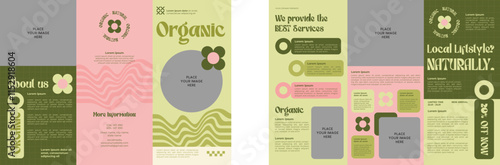 Organic Beauty Cosmetics Trifold Brochure