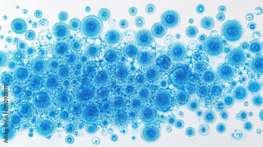 Abstract blue circles on white background. Abstract blue circles on white background.