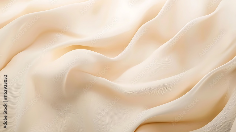 Obraz premium A white fabric with a wave pattern