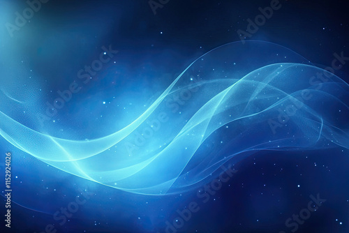 Abstract blue gradient background with soft light effects and subtle texture