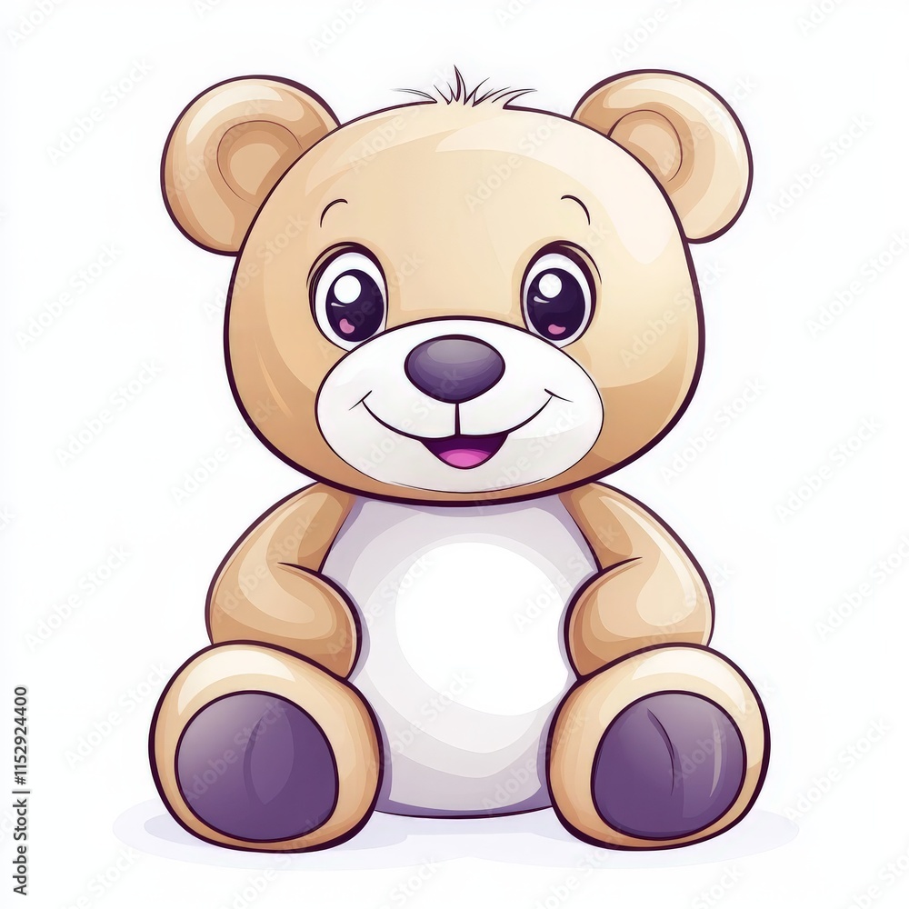 cute teddy bear sitting white background cute teddy bear sitting white background