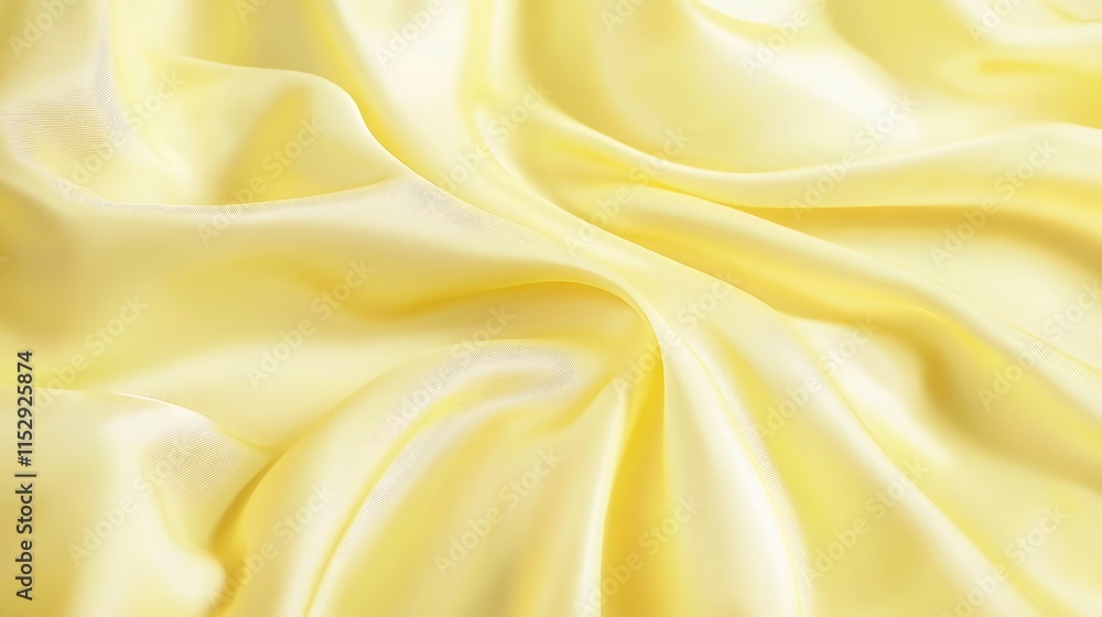 Obraz premium A yellow fabric with a wave pattern