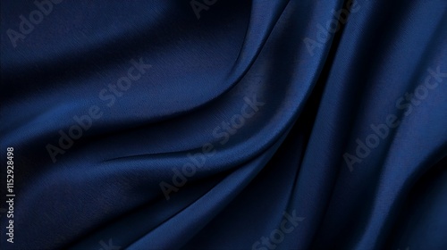 A blue fabric with a pattern of waves