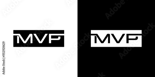 Mvp Logo Design Abstract Monogram Simple Vector