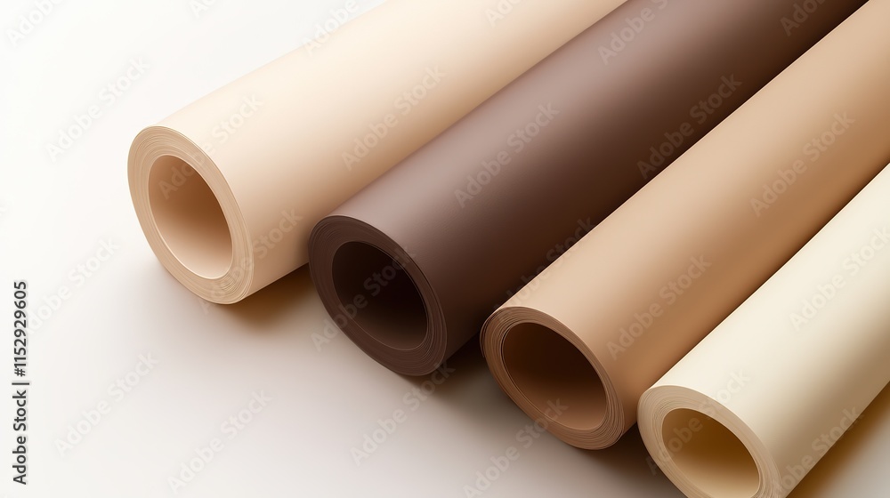 Fototapeta premium Sleek Mocha Mousse Paper Background with Soft Brown and Beige Tones, Ideal for Elegant and Professional Designs