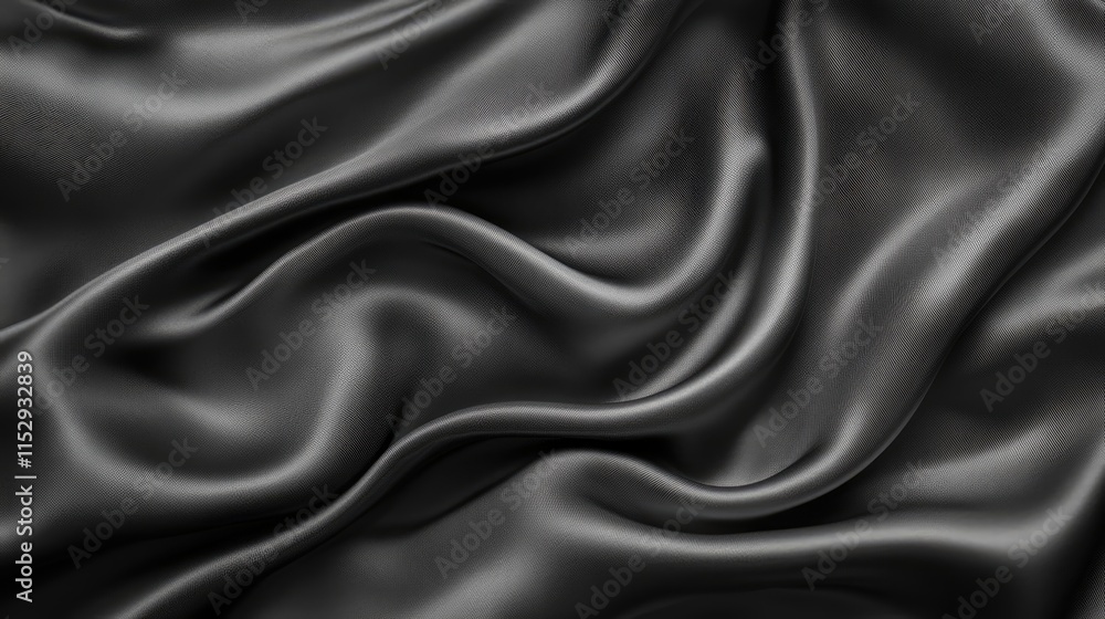 Fototapeta premium Sleek gray fabric background with elegant draping and smooth texture for stylish design projects or creative presentations