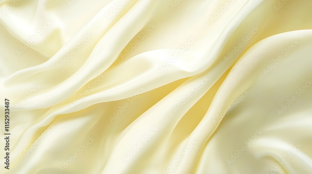 Fototapeta premium A white fabric with a pattern of waves