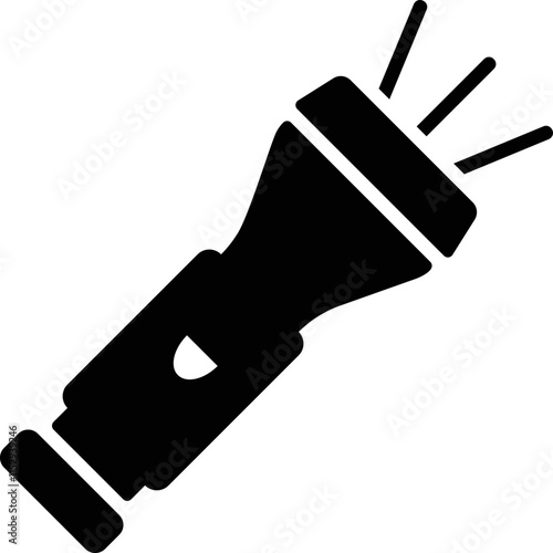 simple vector icon flashlight