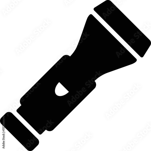 simple vector icon flashlight