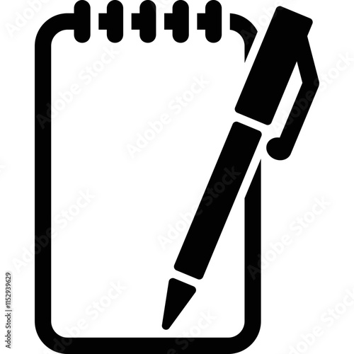 simple vector icon notepad