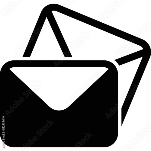 Simple vector icon written envelope