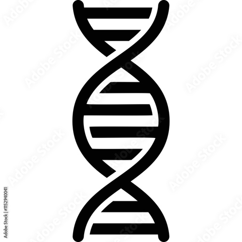 Simple vector icon genetic code
