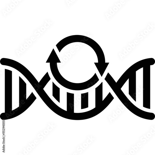 Simple vector icon genetic code