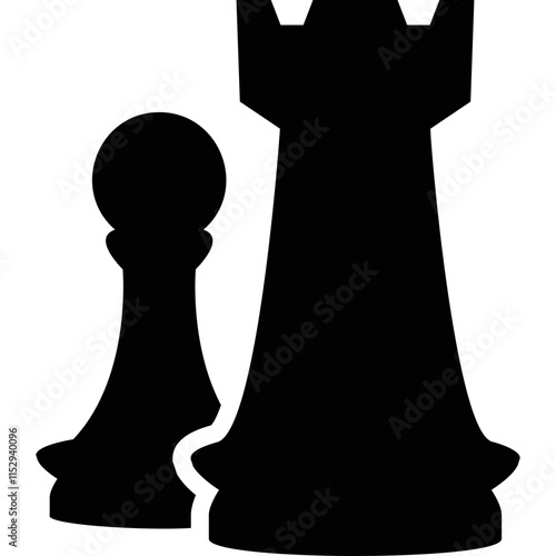 simple vector icon chess