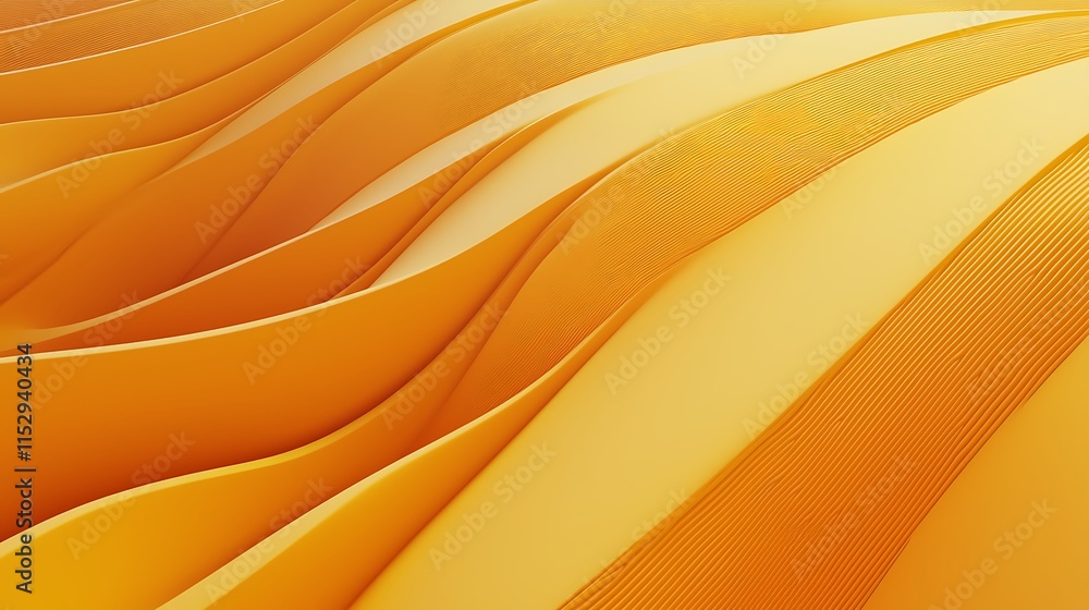 The image is a close up of a yellow surface with a wave pattern