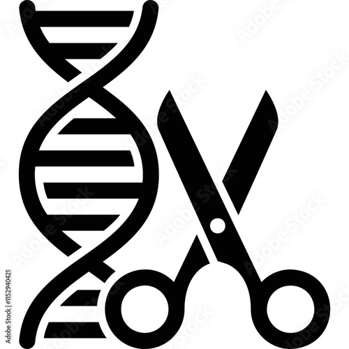 Simple vector icon genetics