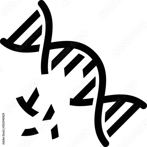 Simple vector icon genetic code