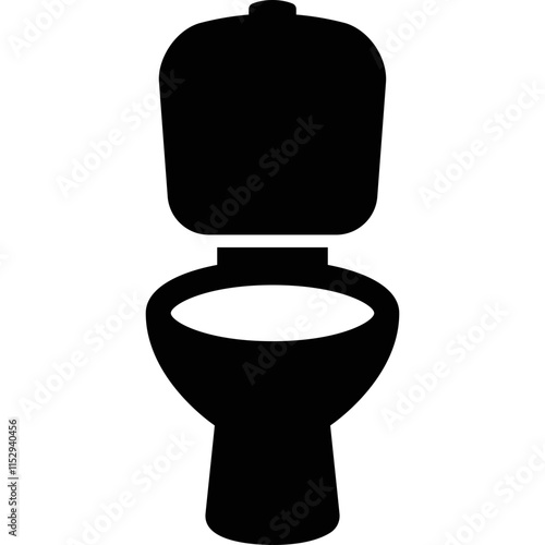 Simple vector icon toilet bowl
