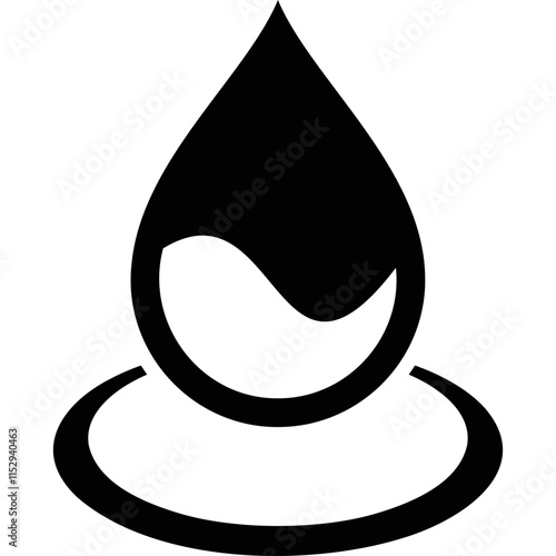 simple vector icon drop
