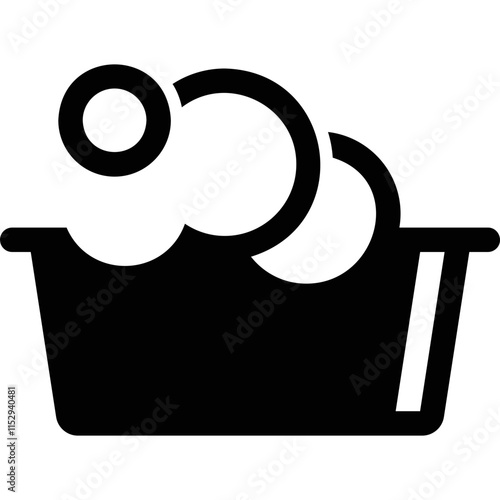 Simple vector icon washbasin
