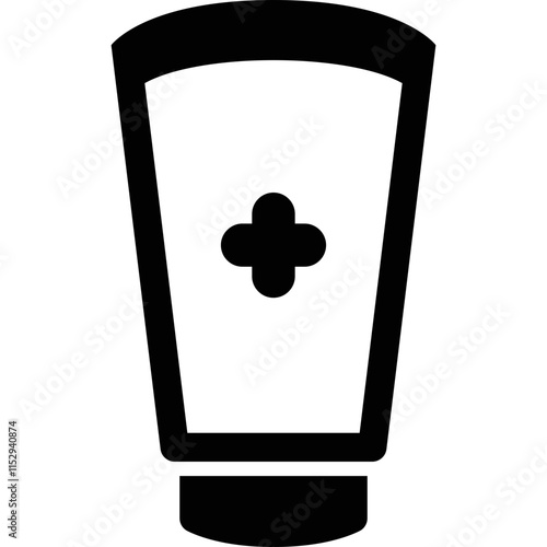 Simple vector icon hygiene cream