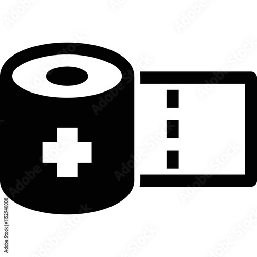Simple vector icon adhesive plaster