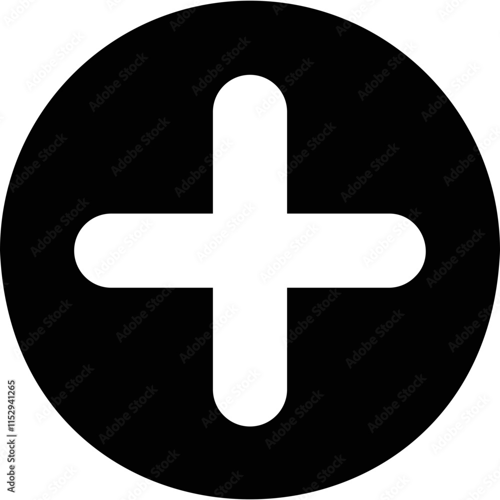 Obraz premium simple vector icon plus